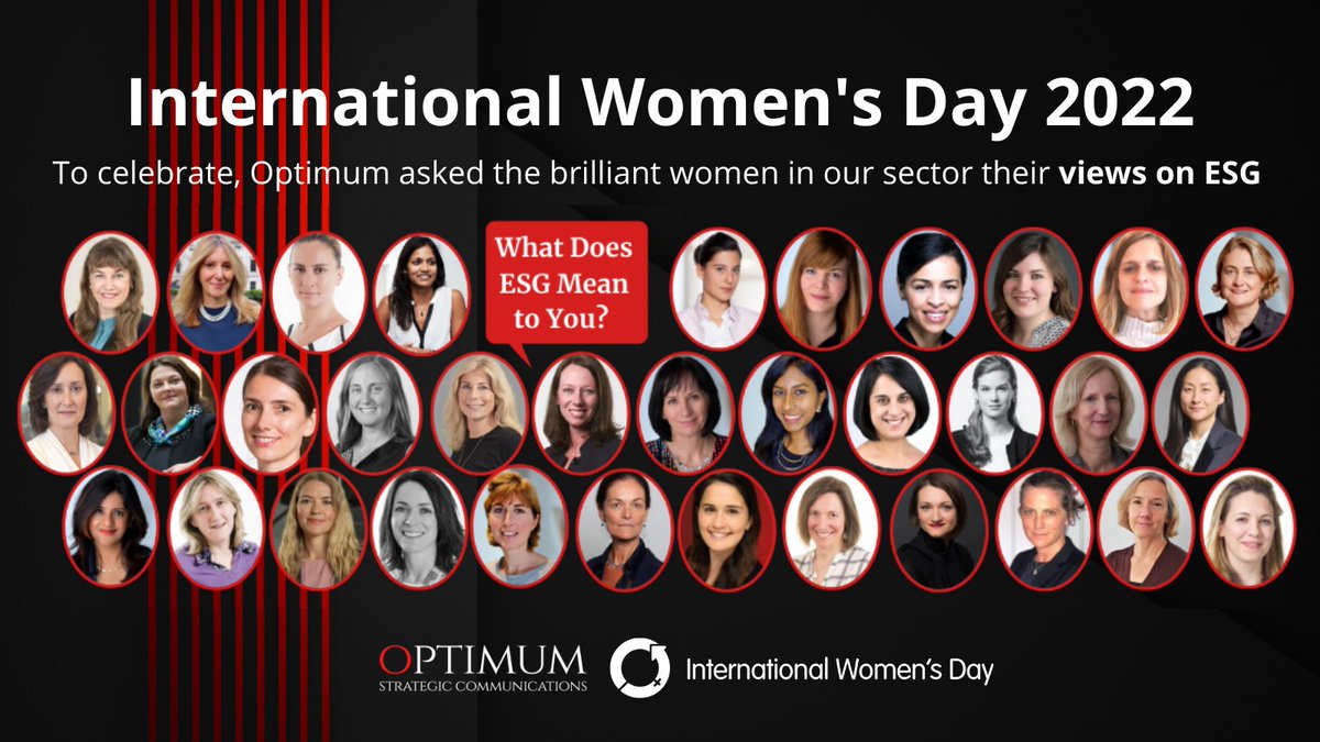 OptimumComms's tweet photo. Happy #InternationalWomensDay! @optimumcomms we asked the brilliant #womeninhealthcare their views on what #ESG means for them. Read their responses here: https://t.co/iEV8oZSDH2 @womensday #HealthcareScienceWeek #IWD22 #healthcare https://t.co/ImeQJJwBqB