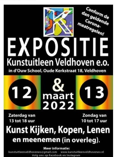 miranvv's tweet photo. Volgend weekend nog geen plannen? Kom gezellig even kijken naar de #Expositie van #KunstuitleenVeldhoven e.o.
34 amateurkunstenaars exposeren daar hun kunstwerken en schilderijen. De kunst is ter plaatse te koop en/of te leen. Entree is gratis!!
Zien we jullie 12 of 13 maart? https://t.co/szratSAQMF