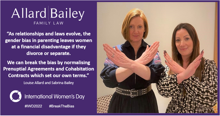For #IWD2022 <a href="/louiseallard99/">Louise Allard</a> &amp; <a href="/SabrinaBailey34/">Sabrina Bailey</a> discuss gender stereotypes in modern families, how this translates to family law on separation and the steps that can be taken to #BreakTheBias

allardbailey.com/break-the-bias…

#breakthebias2022 #FamilyLaw #Divorce #Separation
