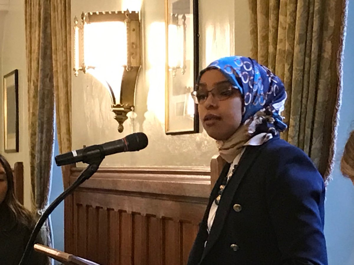 Sally_Keeble's tweet photo. A message of solidarity for women in Ukraine on #IWD2022 from the formidable @1_filsan speaking out about conflict-related sexual violence in Tigray and an end to #RapeInWar at an event hosted by @helenhayes_ in UK Parliament https://t.co/pMbcsUSIyb