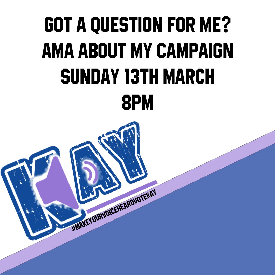 CeidleighF's tweet photo. This Sunday I'll be holding a Q&amp;A regarding my campaign and manifesto over on my Instagram stories so get thinking now! https://t.co/riActRIlXI #bcusu #bcusuelections #makeyourvoiceheardvotekay https://t.co/MIGTDfueY6