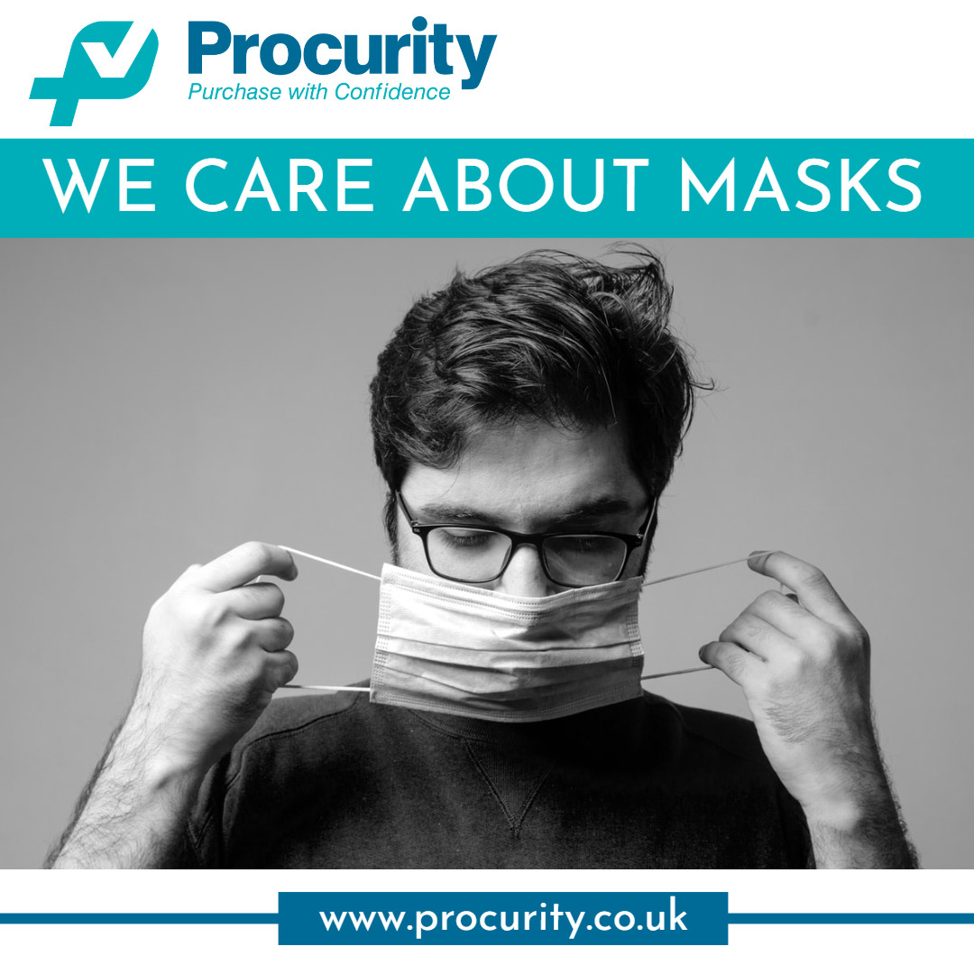 Procurity1's tweet image. We care about the masks we sell which is why we check our masks for quality and only provide masks that we would be happy wearing ourselves. Shop our range 👉 procurity.co.uk #masks #wearamask #safetyfirst #staysafe #coronavirus