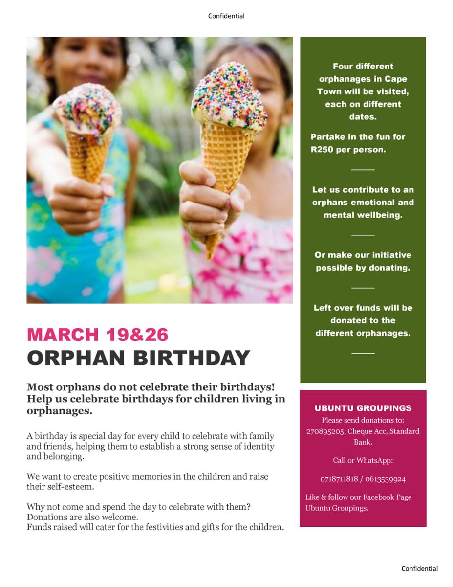 MangoyiM's tweet photo. Orphans also deserve birthday celebrations. Help us make it possible. 

#VaccinateSideEffects
Takealot 
Youtubers
#vaccinated SAPS https://t.co/uNEh1zjstR