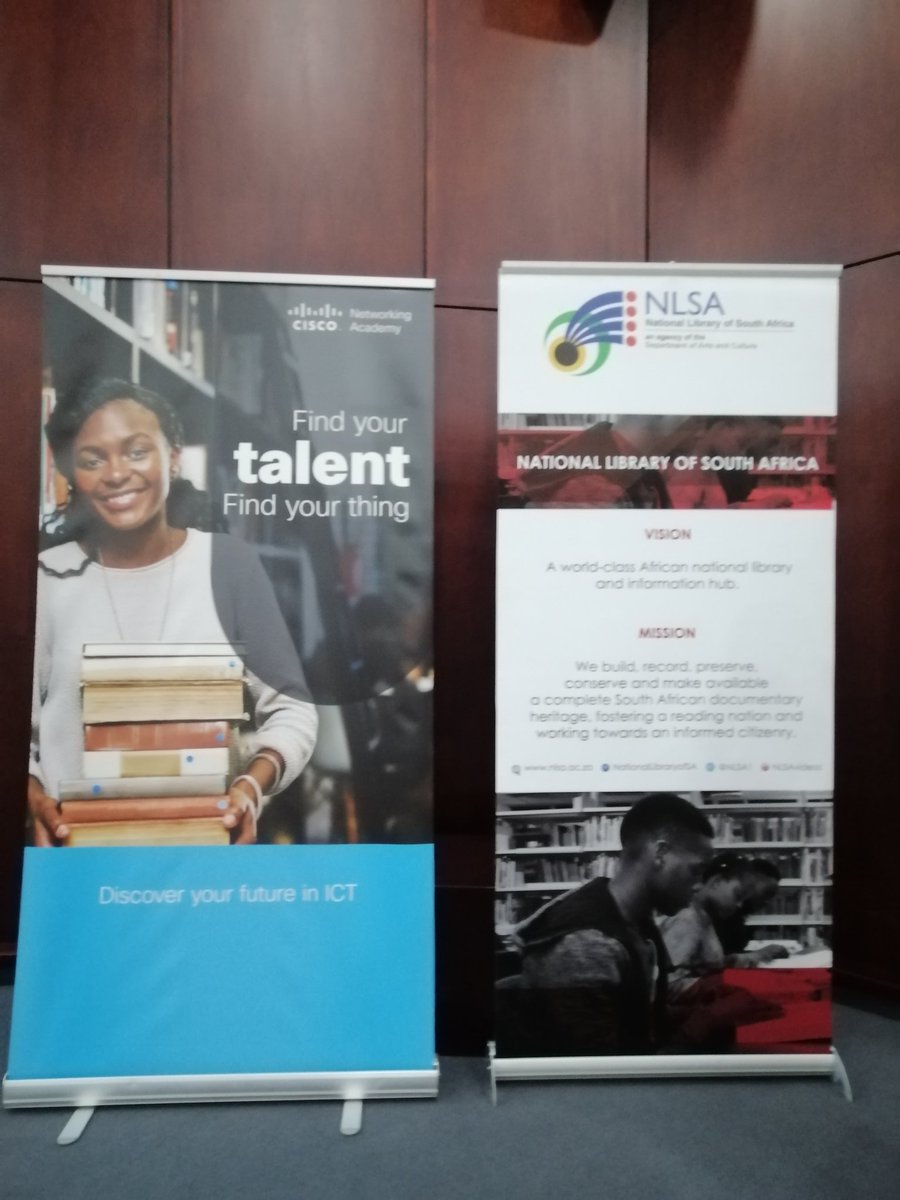 NLSA1's tweet photo. We are kicking off our South African Library Week early as we host a graduation ceremony for librarians who completed a course in IT essentials @SportArtsCultur @LIASANews https://t.co/FOhXSDn4JM