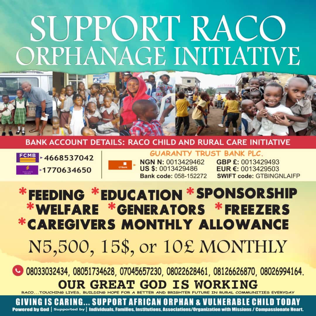 RACO Initiative.
Happy International Women's Day.
#InternationalWomensDay202
At RACO our aim is to make  the dream of every woman come through. No woman should be hindered by poverty, disease, war, etc.
#EducateTheGirlChild, #empowermentofwomen