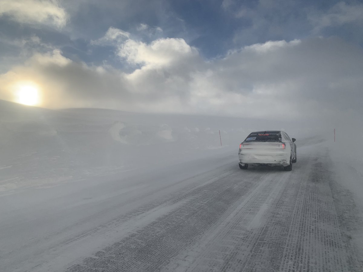 theEVtheory's tweet photo. The #Polestar 2 did it! The EV theory is proven: you can go wherever you want with an EV! We completed the #bscwinter2022 rally parcours passing all stages and within time! https://t.co/YHTvQxwEiX