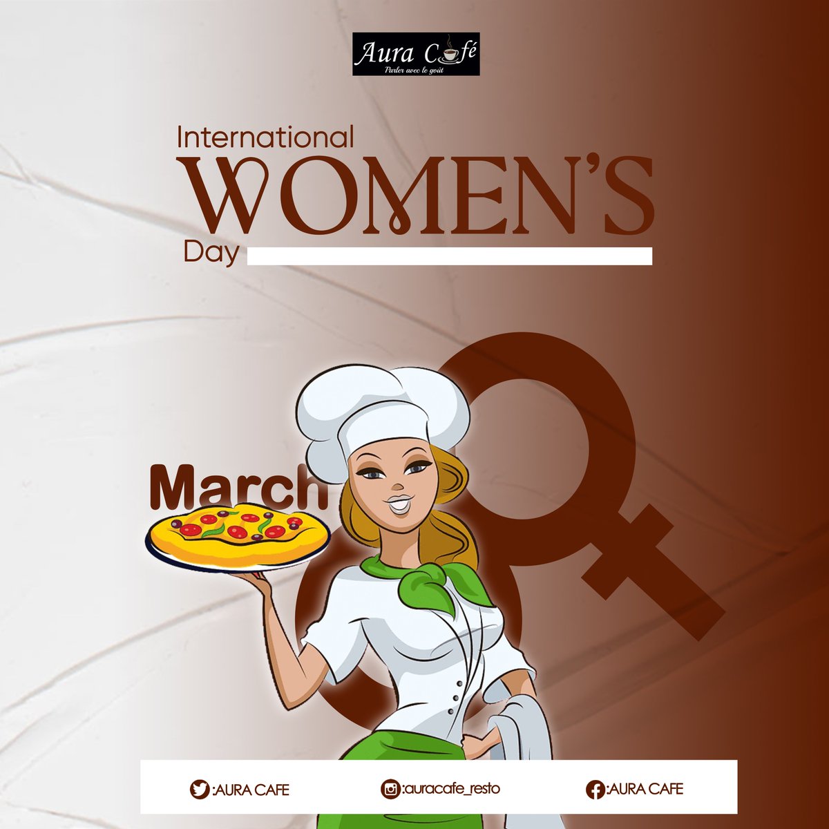 AURACAFE3's tweet photo. Join us and celebrate together this special day for women! For making your day better than ever, #Aura Resto-cafe made a chicken promotion for you.
Enjoy it at the maximum level with us. https://t.co/Mz3O2B9Pn5