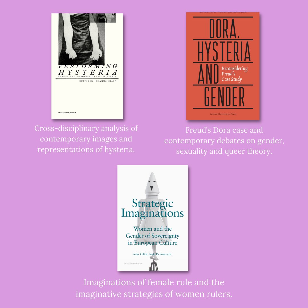 LeuvenUP's tweet photo. Here are our recommended readings for International Women's Day! 

Use code WOMEN25 for 25% off select books
📚➡️ https://t.co/Fz9EyflERQ

 #womensday #womensart #womenshistory #womenwriters #IWD2022 https://t.co/yM6F0QnHmI