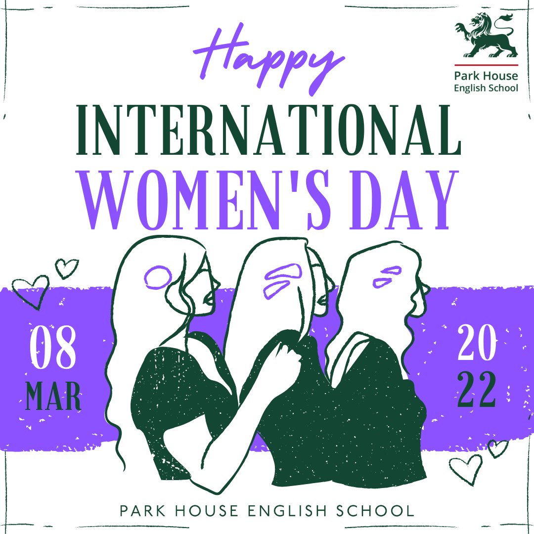 PHESDoha's tweet photo. Happy International Women’s Day!

Please remember that Park House will be celebrating this on 📣 Thursday, 10th March 2022 📣 by inviting all staff and students to wear purple.

#WeAreParkHouse 
#bestschoolsindoha 
#InternationalWomensDay2022 https://t.co/qAtuCuIxgX