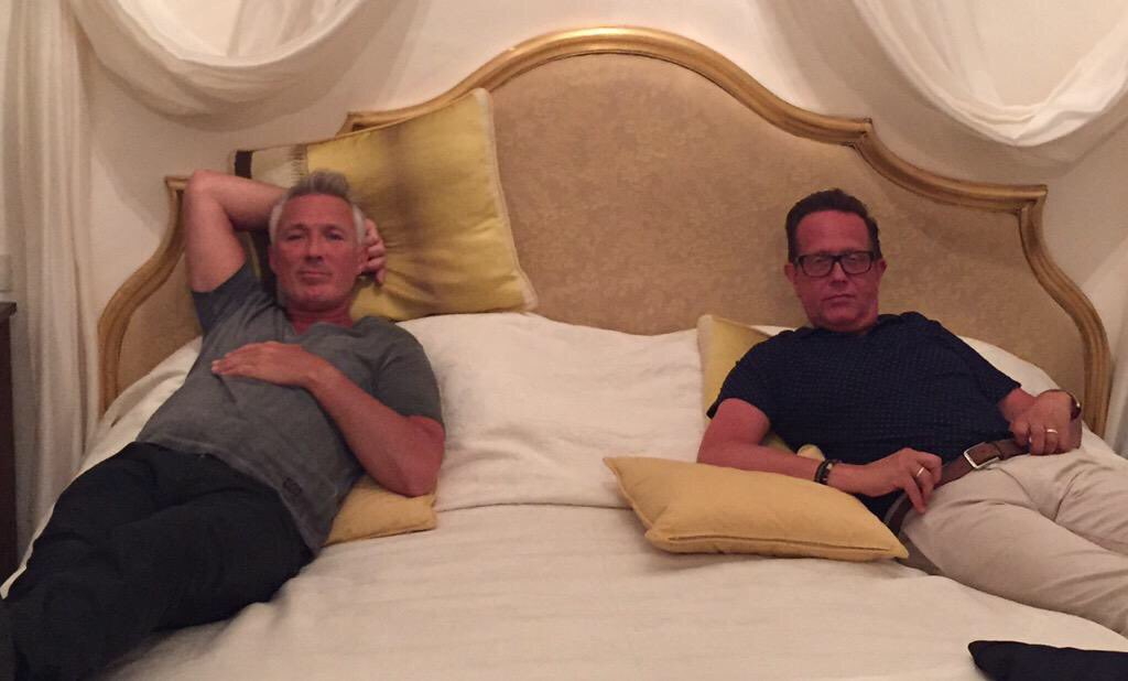 TecToby's tweet photo. Me and @realmartinkemp limbering up for tonight’s episode of #rocktillwedrop 😜🤣 BBC2 9:00pm https://t.co/JVt3M9VdVh