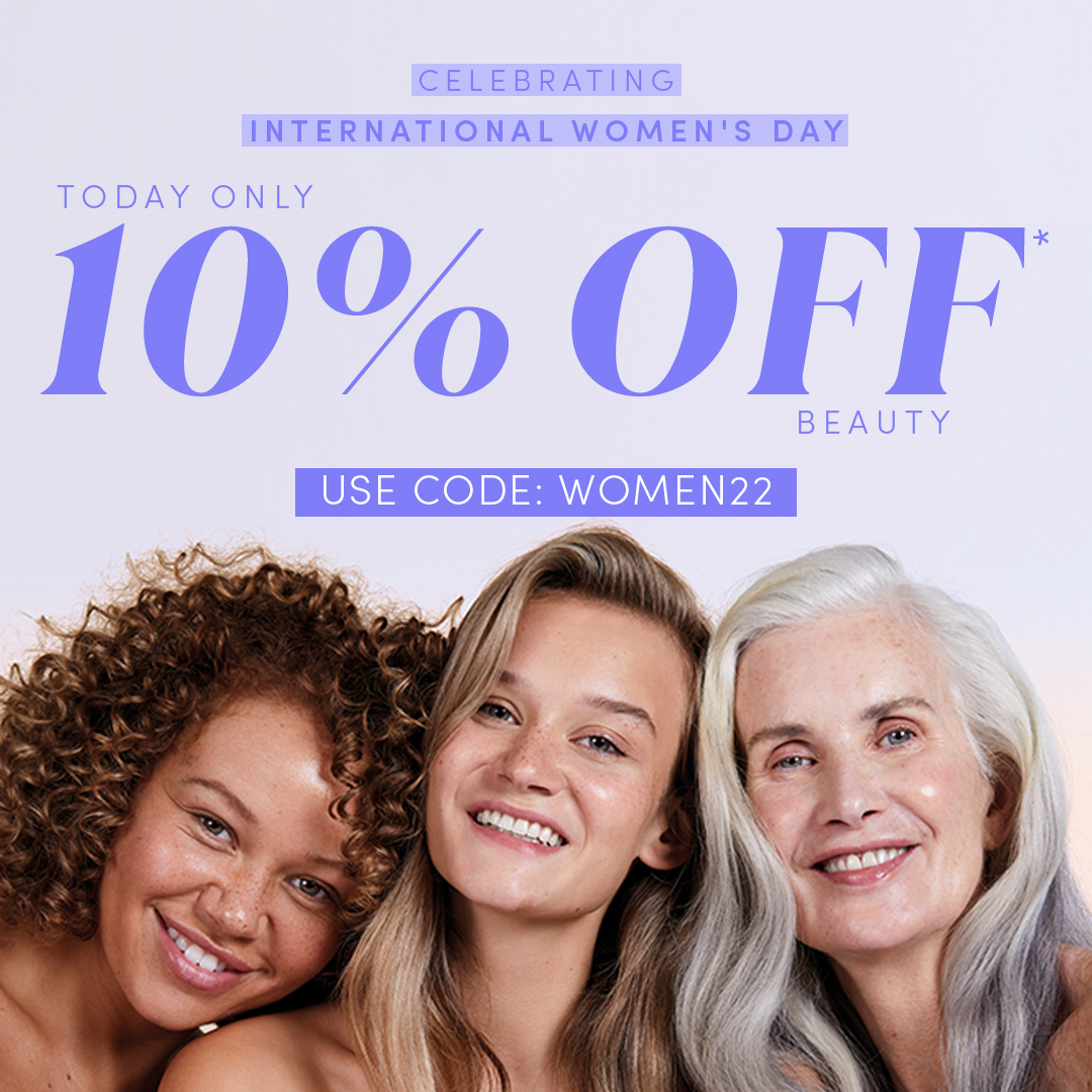A special treat on a day that should be celebrated EVERY DAY. 💜
Today only - Use code WOMEN22 when purchasing your Beauty favourites. 
debenhams.com/category/beauty