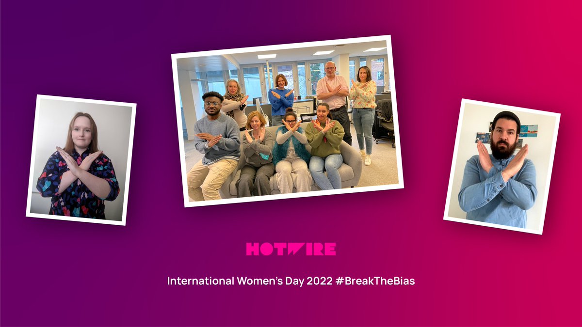 hotwireglobal's tweet photo. We are ONE team at Hotwire, regardless of gender. We continue to strive for a gender-equal world and we support the call to #BreakTheBias.💜

Here are some of our global team members showing their support for this International Women’s Day.
#IWD2022 #equality https://t.co/8Sq1KCsKe5
