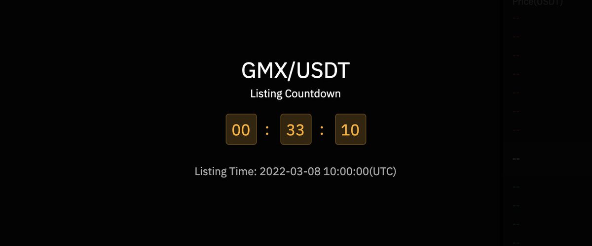 Bybit_Official's tweet photo. 📣 We are less than 1 hour away from the launch of the $GMX/USDT spot trading pair!

👉 Get ready to trade here: https://t.co/Uve7e9YQ44 https://t.co/kqqe6laVhW