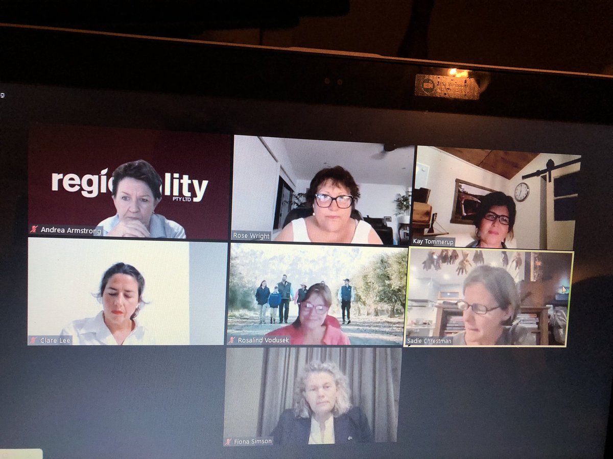 AlHunterRural's tweet photo. Enjoying the #Regionality webinar
Five Fabulous Females of #food, #farming and #agritourism
#IWD2022
#InternationalWomensDay
@rosewright
@afsnsw
PS. Clare Lee, #WindyWoolshed is magnificent! @quadrantagtours 2018 @wtamu visit https://t.co/0gEWMOB0ST