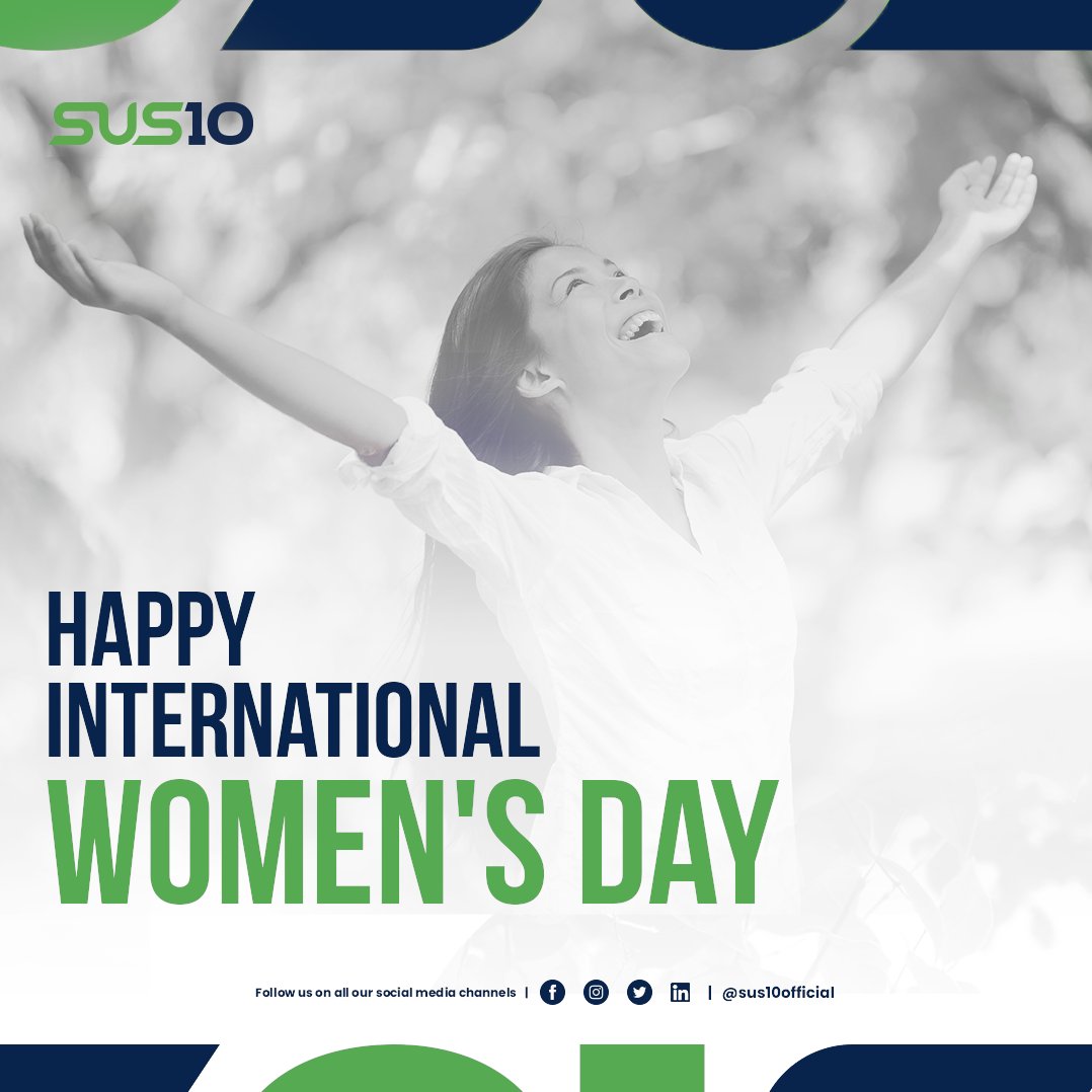 SUS10official's tweet photo. Happy International Women's Day to all the women across the globe. We, at SUS10, continue to honor our commitment to an inclusive culture and a gender-equal world.

#SUS10 #HappyInternationalWomensDay #BreaktheBias #InternationalWomensDay #WomensDay #IWD #IWD2022 https://t.co/SZXDiGNu9j