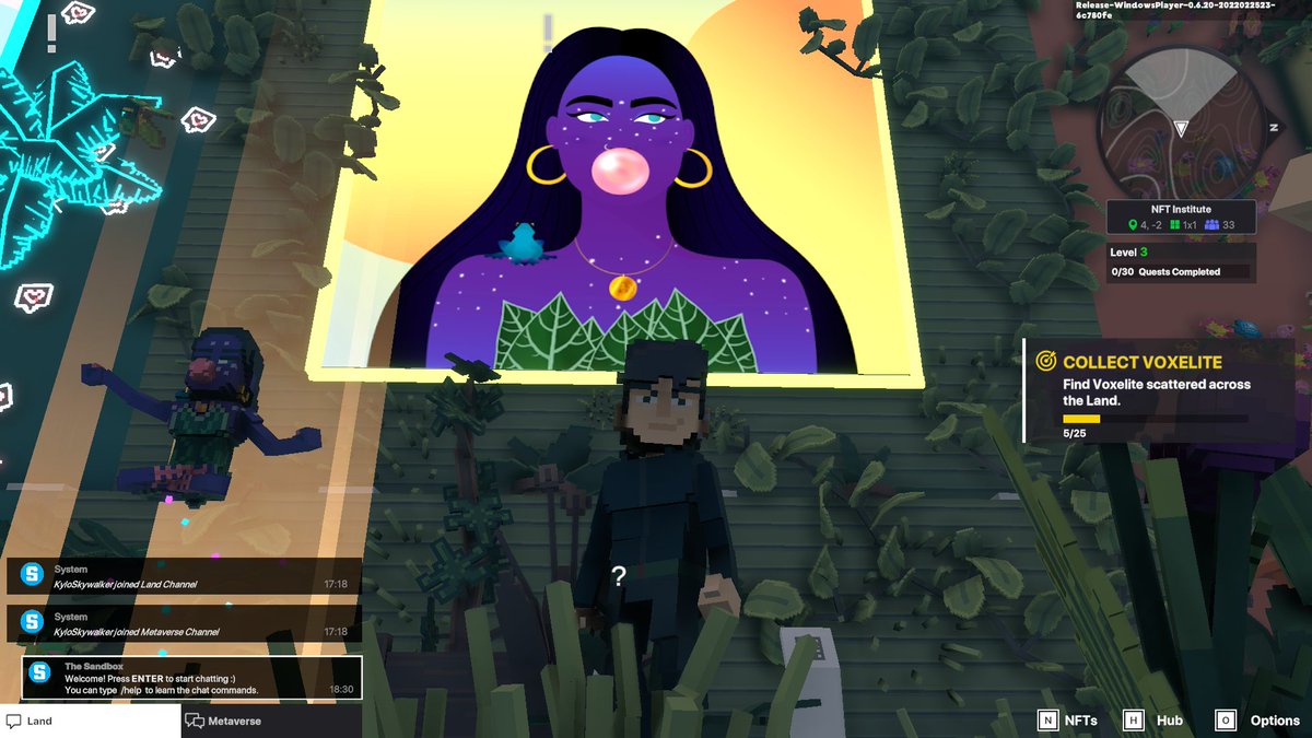 wonklevii's tweet photo. @TheSandboxGame @worldofwomennft Day 3 completed! Love this artwork from @worldofwomennft https://t.co/pMOzZJ3e22