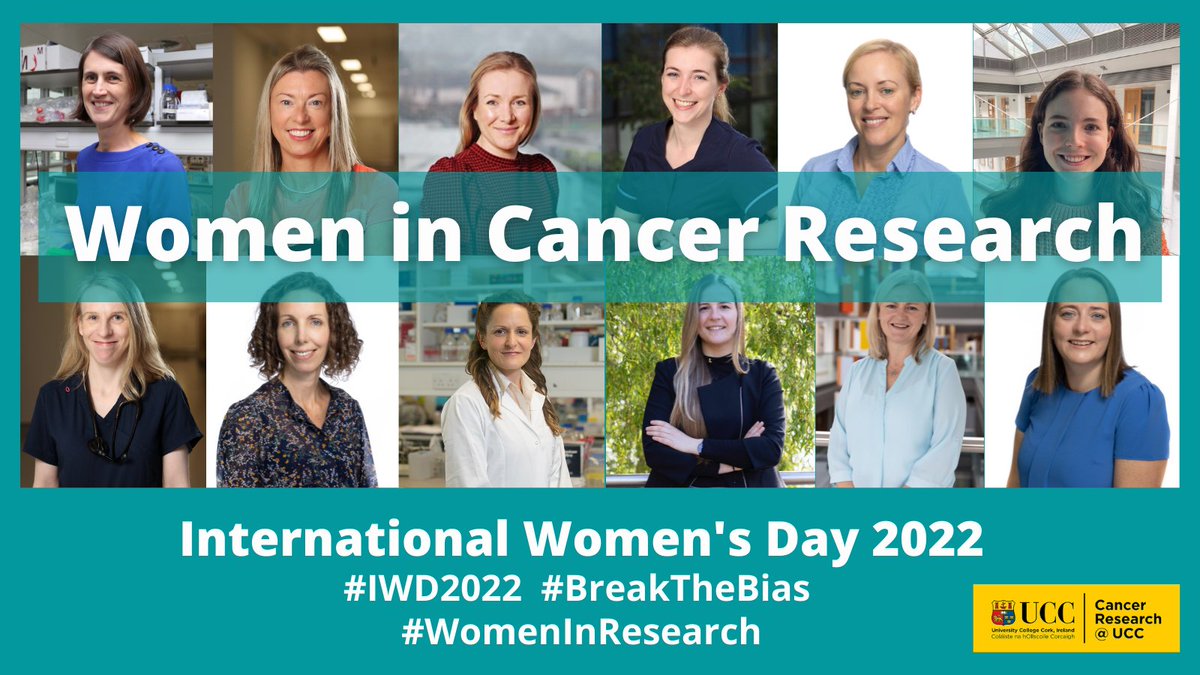 CanResUCC's tweet photo. 1/13 In celebration of International Women's Day, today we will highlight some of the exceptional women working on our extended #CancerResearch team 👩‍🔬👩‍⚕️👩‍💻👩‍💼

#IWD2022 #BreakTheBias #WomenInResearch #UCCCancerTrialsGroup @UCCMedHealth @UCCResearch @CancerTrialCork @BonsCancerCork https://t.co/jm7cGaUgI1