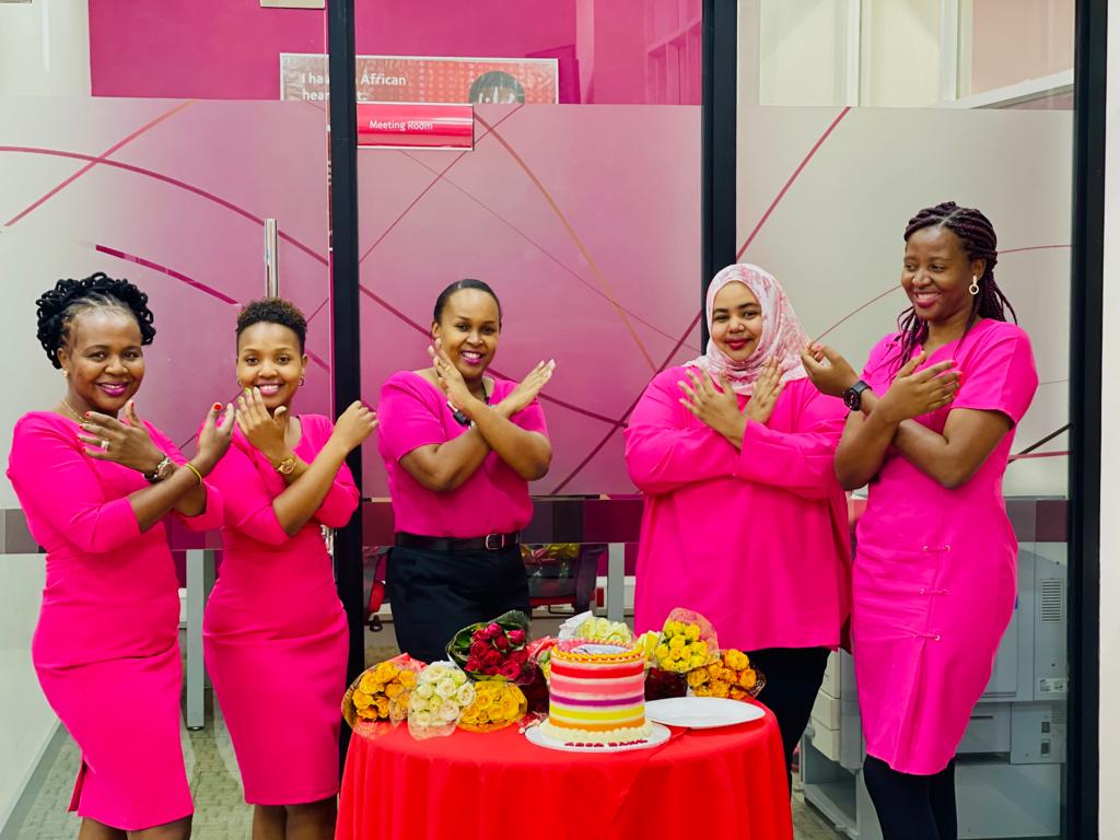 AbsaTanzania's tweet photo. Celebrating this very special day with our customers in our branches today. Happy International Women's Day.
 #BreakTheBias #ThisIsAbsa #ThisIsAfricanacity https://t.co/7klPQji6NF