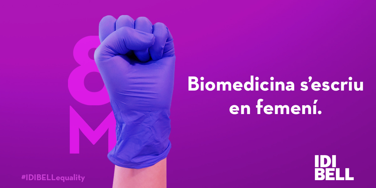 idibell_cat's tweet photo. 🟣#Biomedicina s'escriu en #femení.
#8M2022 #IWD2022 #IDIBELLequality https://t.co/GtRn7hr7oC