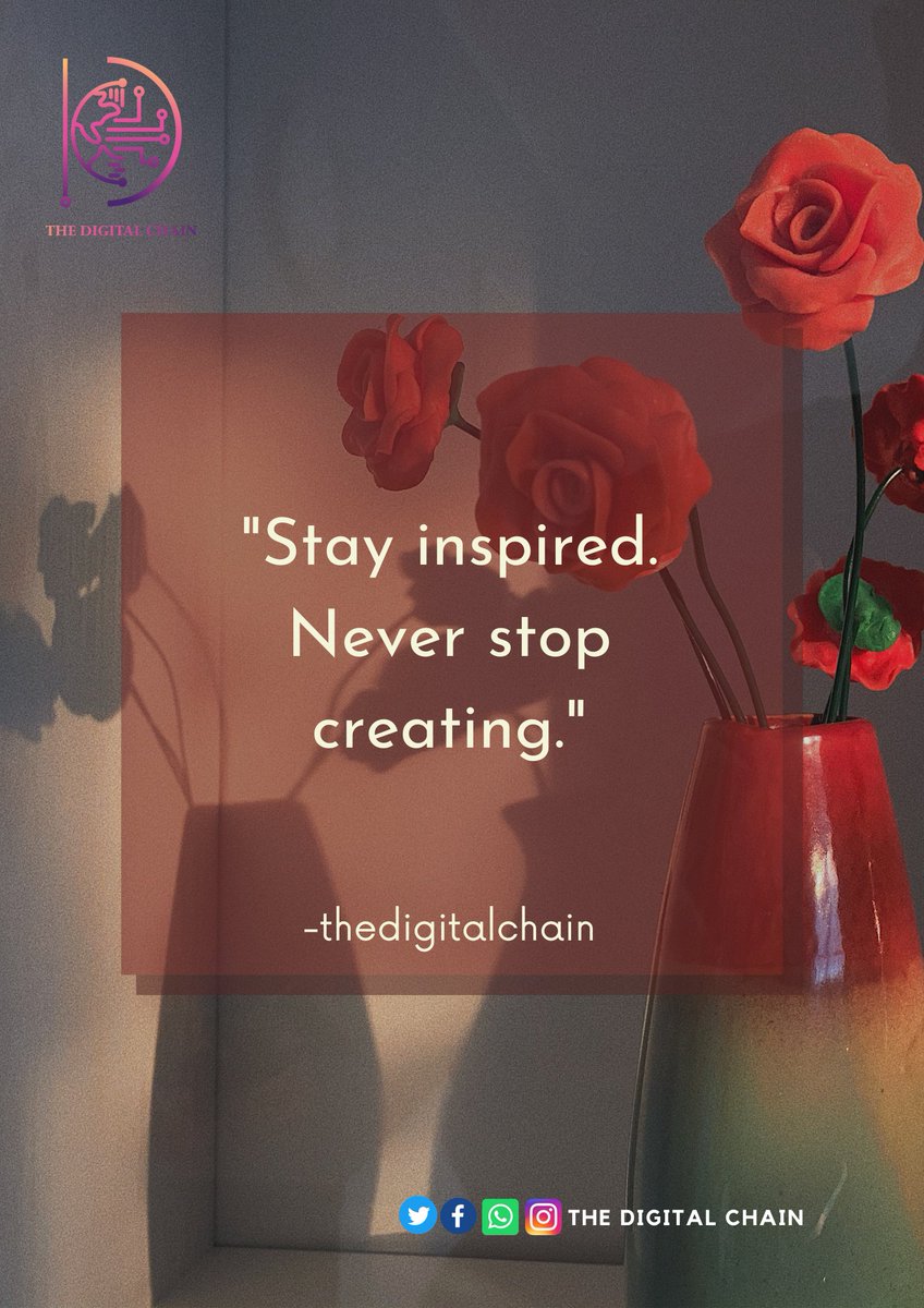 TheDigitalChai1's tweet photo. Quote of the day
#thedigitalchain https://t.co/kNJPlDpGdU
