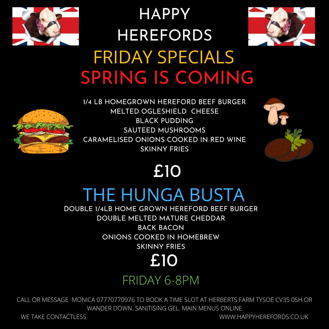 HappyHerefords's tweet photo. 'Spring is Coming' is our special in the Burger Barn this week because we are so over winter...
#burgers #wefarmitwecookit #blackpudding #ogleshield #meltedcheese https://t.co/YvvYYwDXM4