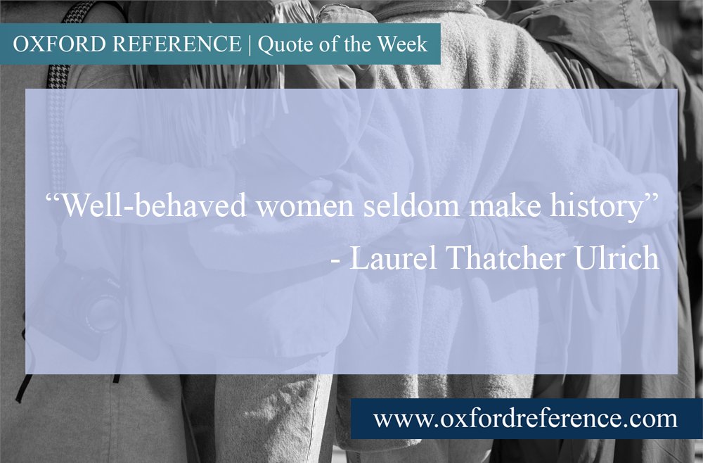 OUPAcademic's tweet photo. Happy International Women's Day from OUP! In celebration, discover more quotes about women on Oxford Reference:  https://t.co/8aXD9AwIgY https://t.co/SPlAyFpucz