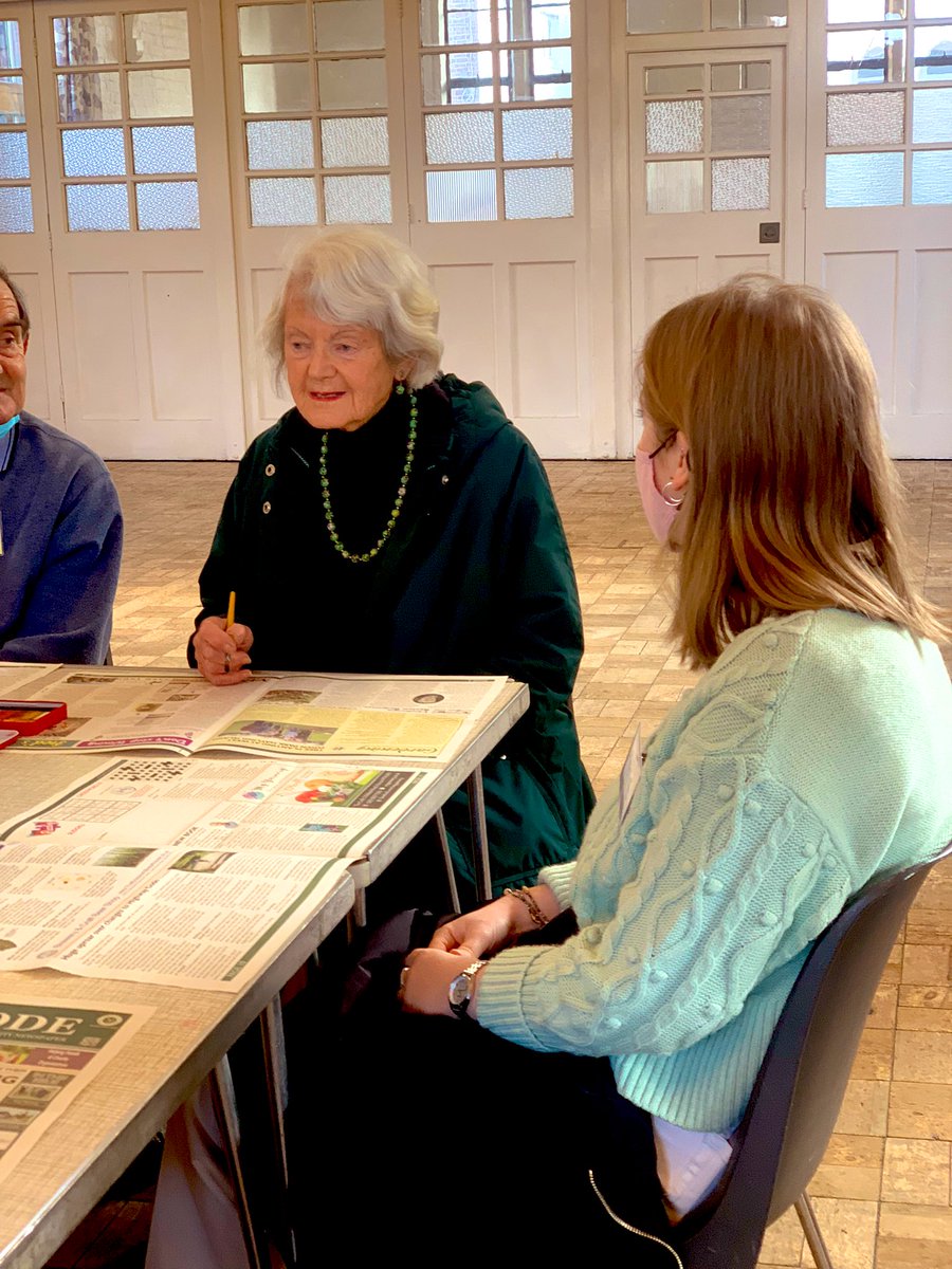 theatre_life2's tweet photo. Through our recent intergenerational community project with @SolentMind #Remind dementia services we have met some incredible women. 
Anne is Brian’s full time carer, they have been married for 65 yrs 💜
Elena is the fantastic #Remind leader who supports weekly groups. #IWD2022 https://t.co/sjNzzGF3a8
