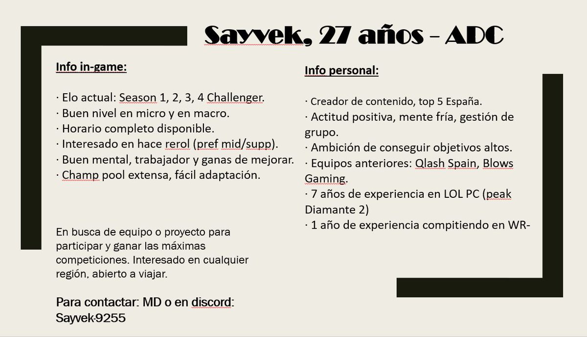 Después de salir de @BlowsGaming estoy abierto a escuchar ofertas para nuevos proyectos. 

After I quit @BlowsGaming, I'm looking for team/project.

like/RT appreciated