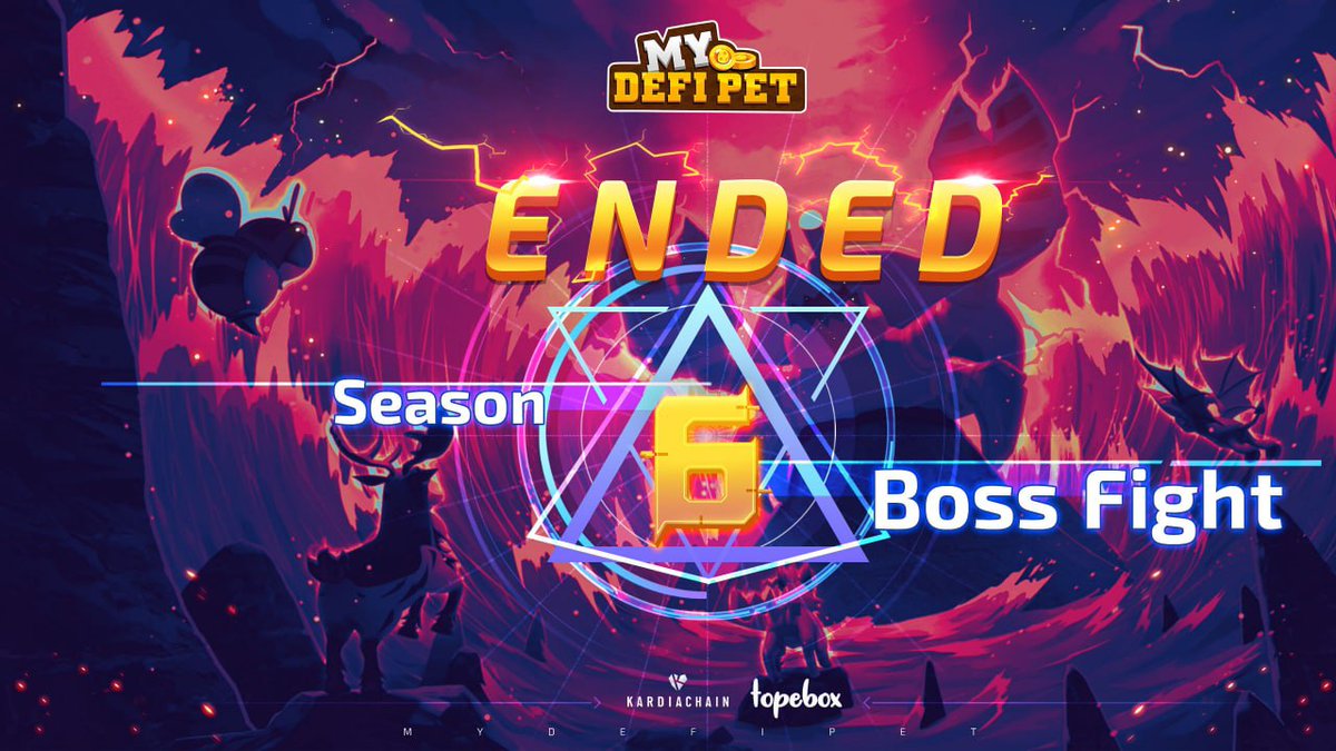 Merhaba Evcil Hayvan Ustaları,

Boss Fight'ın 6. Sezonu harika bir sonuca ulaştı. Hepiniz, cesur evcil hayvan ordunuzla savaşırken olağanüstü bir iş çıkardınız. Muhteşem galibiyetiniz için yürekten tebrikler!✨

Tüm hak ettiğiniz ödüller dağıtıldı.

Sabrınız için teşekkür ederiz!