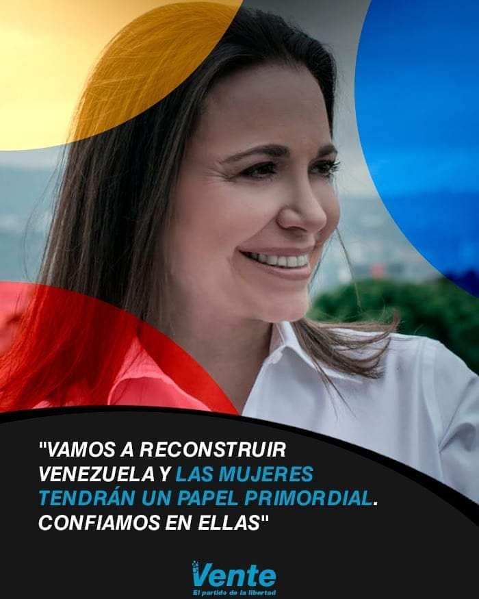 VenteMiranda's tweet photo. Des #VenteMiranda, ¡Feliz día de la Mujer! El de @MariaCorinaYA, ¡un firme liderazgo para reconquistar la libertad! https://t.co/C8Fr4UqxwX