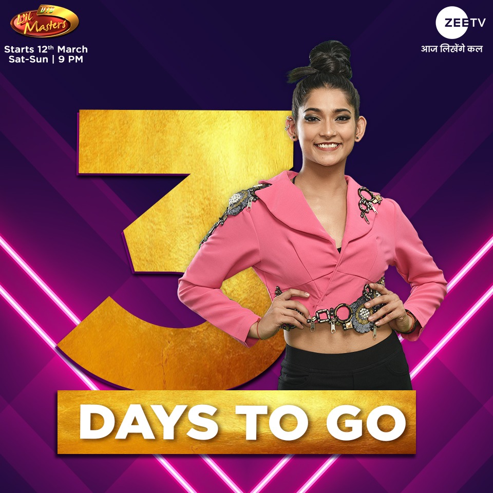 ZeeTV's tweet photo. India ke kone-kone se aa rahe hain L'il Masters bas 3 din baad, jinke moves aur swag dekhkar har koi kahega yeh hain asli #DanceKeBaap. 😍 Comments mein dikhaaiye apni excitement aur dekhiye #DIDLilMasters, 12th March se, Sat-Sun, 9PM, #ZeeTV par.
#DanceKeBaap #3DTG #Countdown https://t.co/okp4bsiFbp
