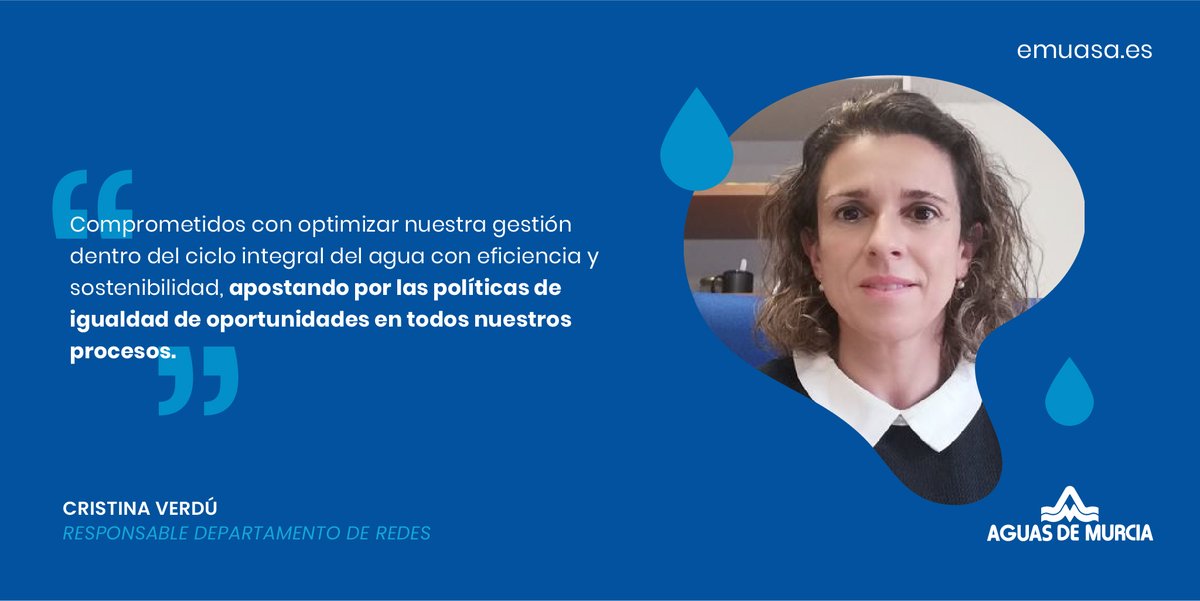 EMUASA_Clientes's tweet photo. #DíaDeLaMujer | 🗣 Gracias a labores de mujeres como @Cristinaverdue1, responsable de nuestro Departamento de Redes, nos comprometemos con una gestión sostenible del ciclo integral del agua teniendo en cuenta políticas de igualdad. #ODS5 👇 https://t.co/353kHiCCGi