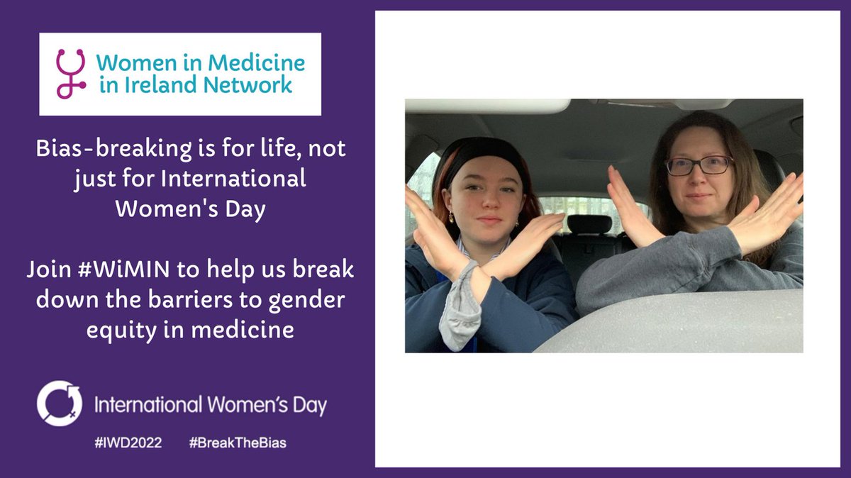 WomenMedIreland's tweet photo. On #InternationalWomensDay2022 we remind our followers that gender equity matters today and every day of the year #BreakTheBias #WiMIN https://t.co/E4fbDglST4