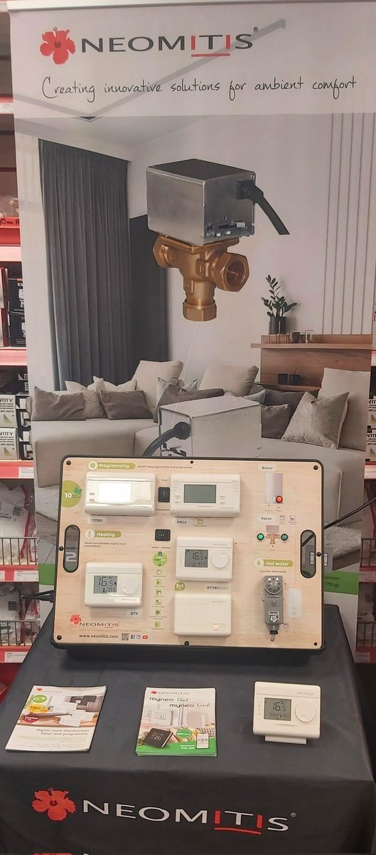 PlumbaseC's tweet photo. We have the pleasure of hosting Neomitis with us today. Pop in to see their range of valves and controls. https://t.co/gSoD5iONzu