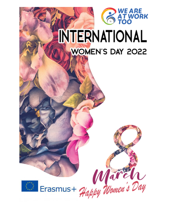 weareatworktoo's tweet photo. Celebrate with We Are at Work Too! Happy Women's Day! Check out our free online trainings on https://t.co/sz982veqLK via #WeAreAtWorkToo #ErasmusPlus https://t.co/iKLpRCnOLS