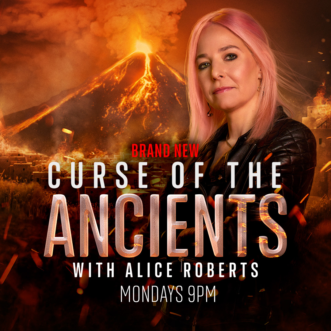 The spark that ignited the end: From wars to earthquakes and floods to famines – these are the events that brought ancient civilisations to their knees. 

#CurseoftheAncients with <a href="/theAliceRoberts/">Prof Alice Roberts💙</a> starts 14 March at 9pm.