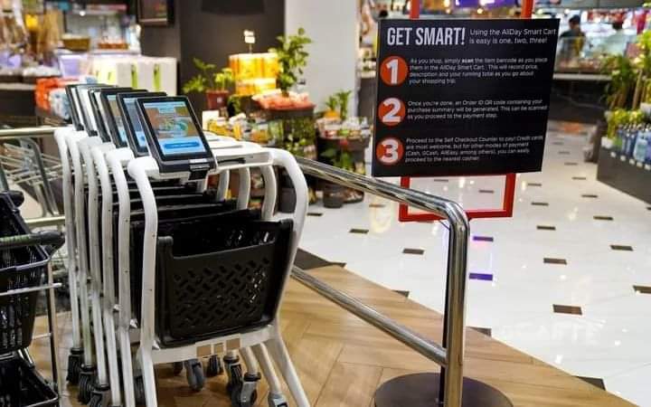 mcsvibes's tweet photo. AllDay Supermarket introduce the very first smart cart in the Philippines!

Visit and try these smart carts at AllDay Supermarket in Evia Lifestyle Center, Las Piñas.

#VillarCreations #AllDaySupermarket #SmartCarts

📷 Manny Villar FB page https://t.co/0peLt8llH5