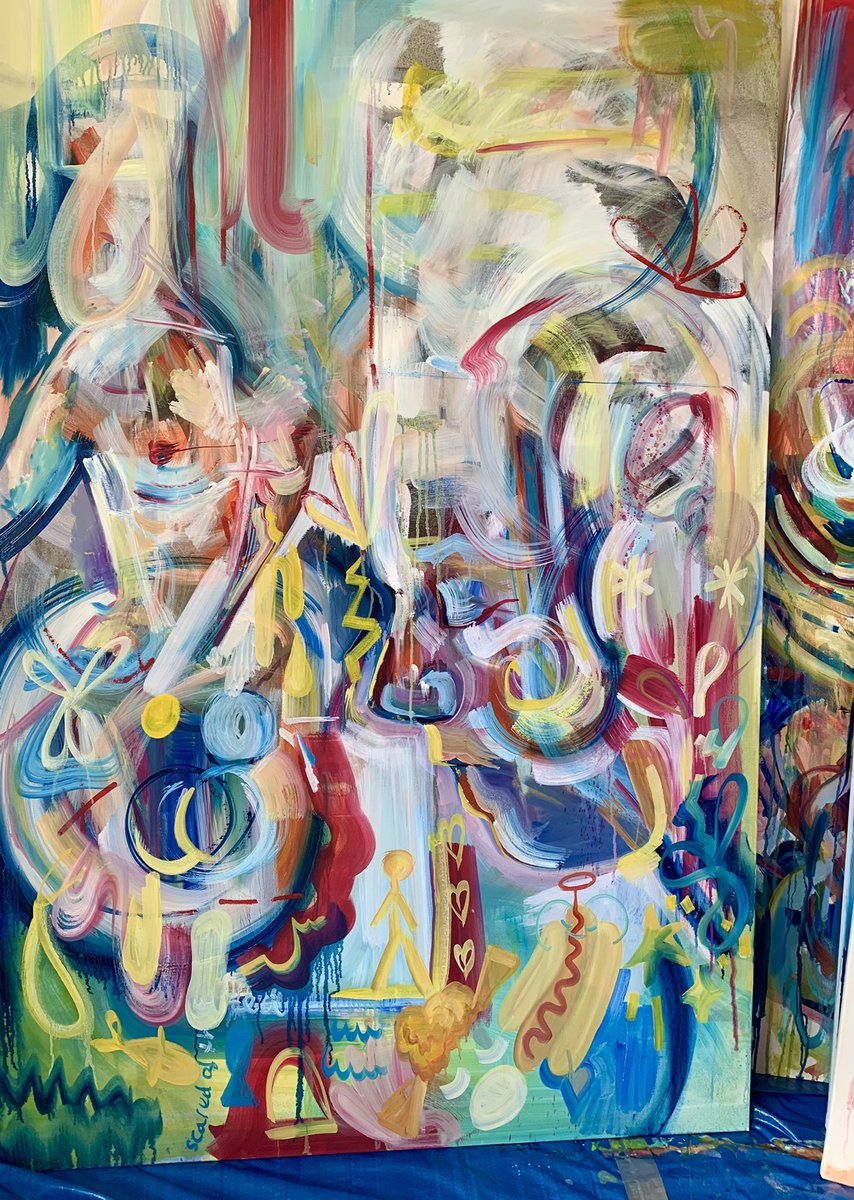 jesscawildchild's tweet photo. RT if you can spot the hotdog 🌭😉

Enjoying a combination of realistic representations of the body with playful characters and abstract brushwork mixed in 🎨✨

#nftart #NFTartist #paint https://t.co/OhPQ0KmZuc