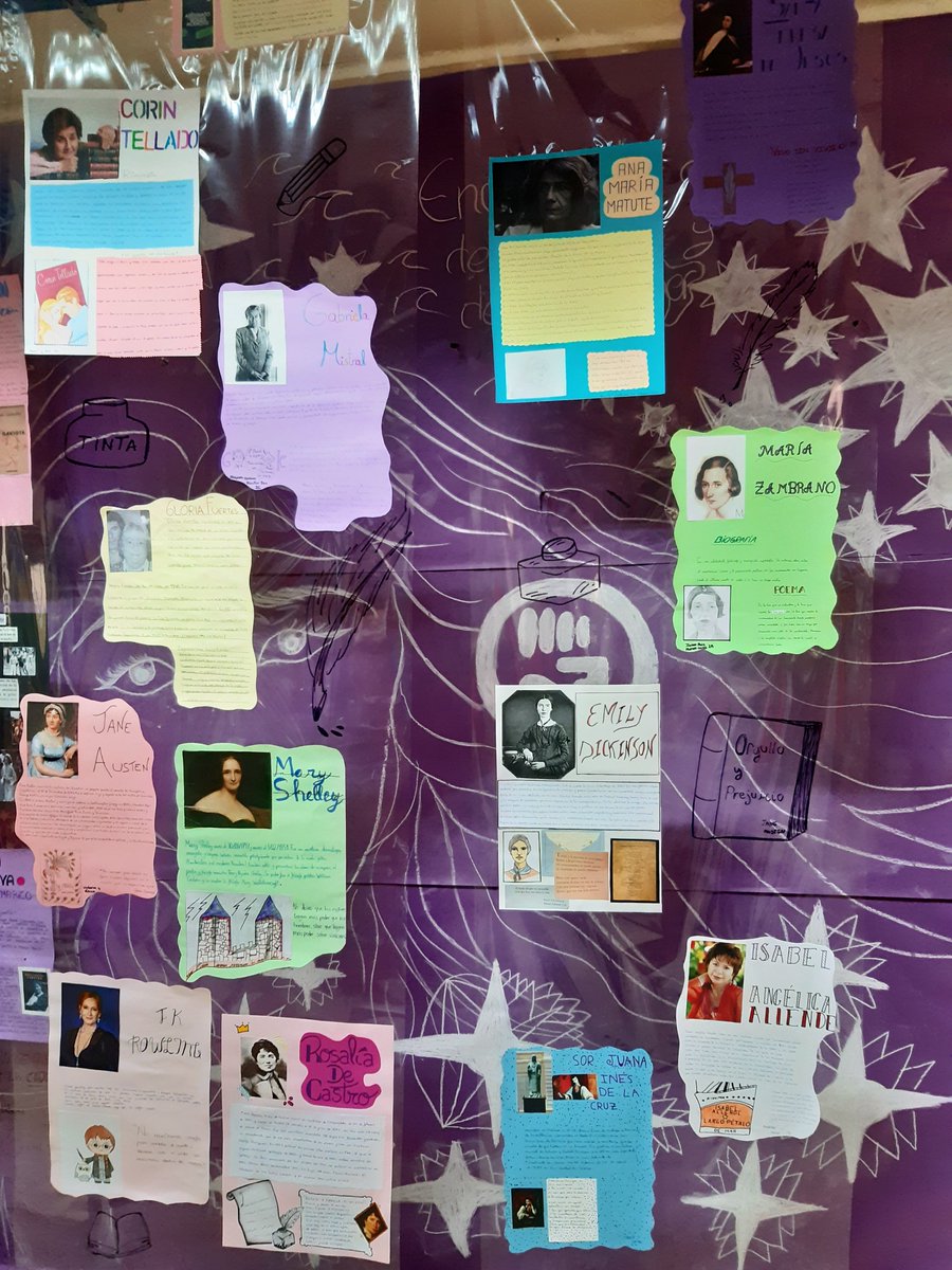 LCLFrayAndres's tweet photo. Exposición por el Día de la Mujer en el @ies_frayandres. Gracias a nuestras compañeras Guadalupe de la Cruz, Valérie Goardet, Rosa M.ª Pintado y M.ª Prado Sepúlveda y al alumnado de sus grupos por su trabajo #reCONOCIÉNDOnos #frayandresescultura https://t.co/dkXySJ4ls2