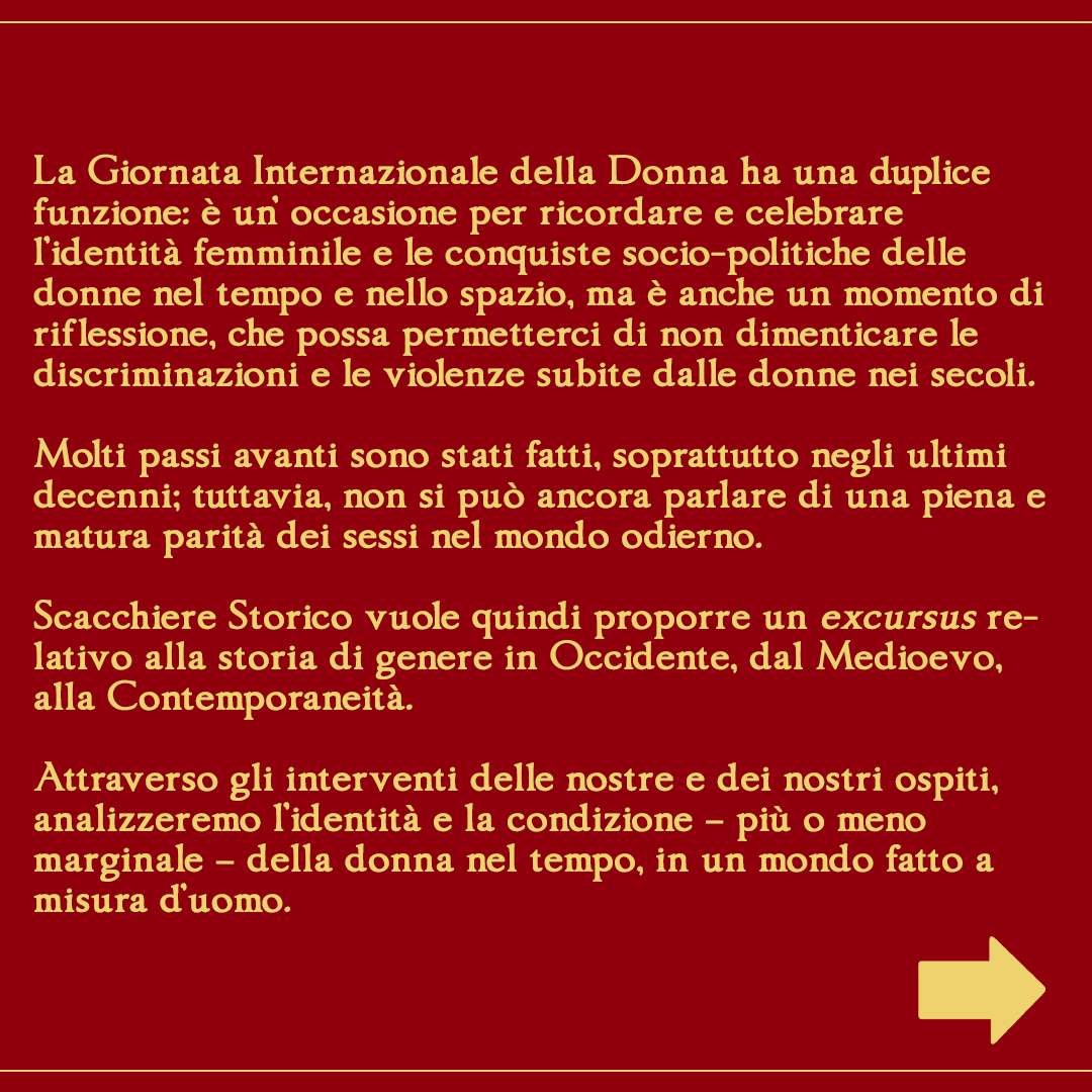 ScacchiereS's tweet photo. Oggi presso @LaStatale una nuova conferenza organizzata da Scacchiere Storico, con ospiti d'eccezione!
Vi aspettiamo!

#8marzo #giornatadelladonna https://t.co/BcjZV7fOpO