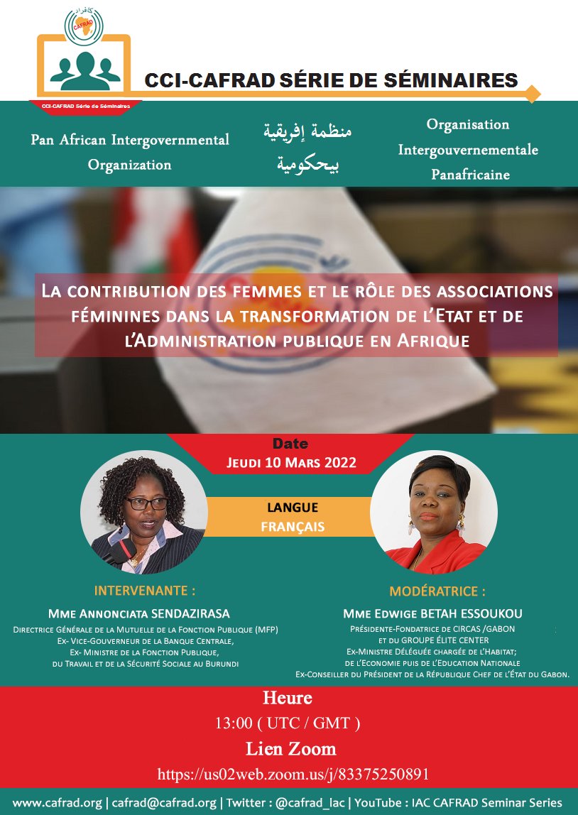 CAFRAD Pan African Intergovernmental Organization tweet media