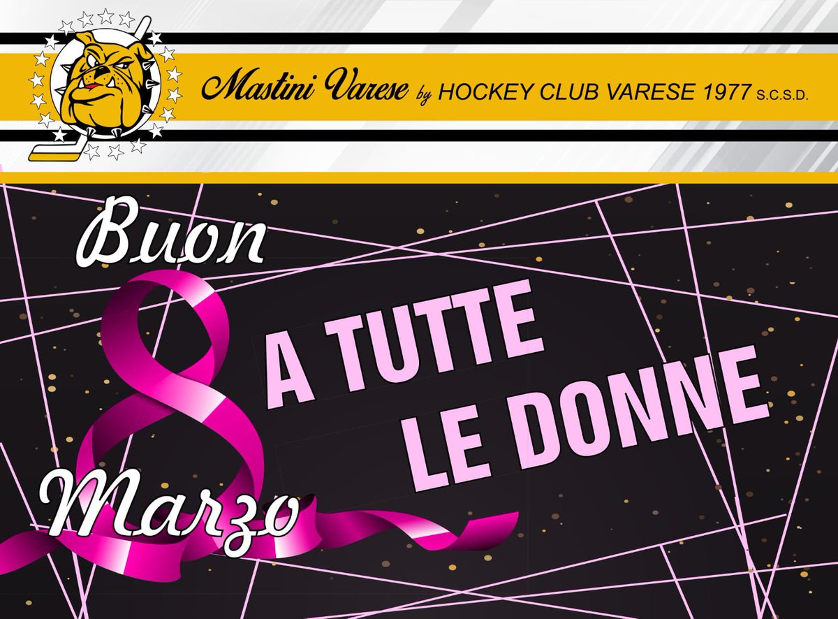 Oggi non è solo game day… è anche la festa della donna!! Tanti auguri a tutti le nostre donne giallonere!🟡⚫️💐🏒

#mastini #varese #hockey