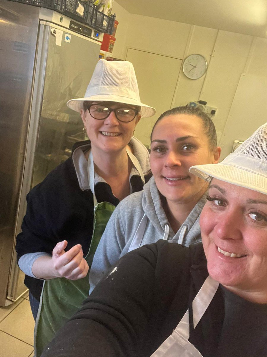 nuttsscotcheggs's tweet photo. Founding partner Louise, with fellow team members Abi and Becky, celebrating #internationalwomensday today. https://t.co/CIjr2BuXA1