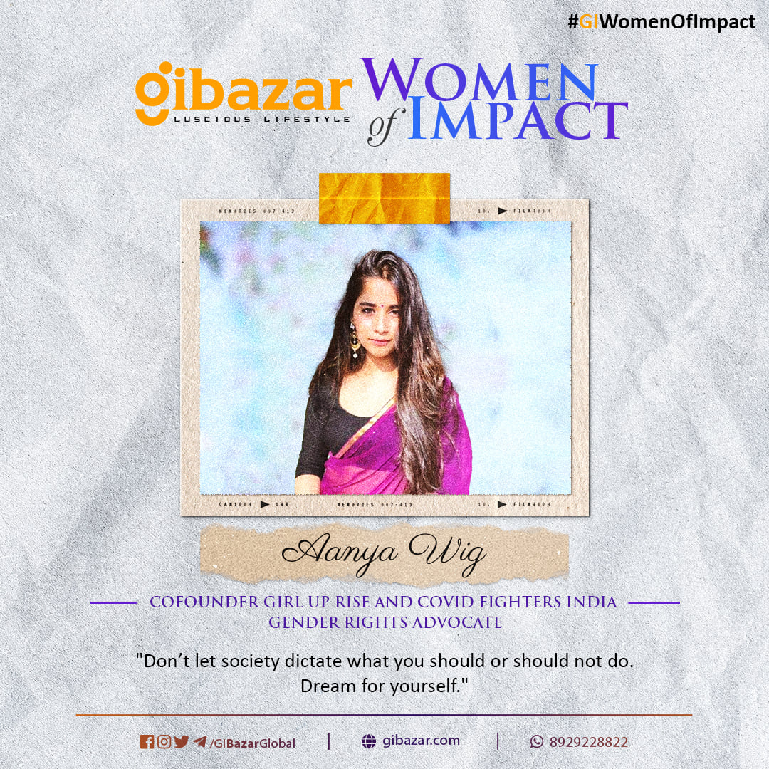 GIBLifestyle's tweet photo. @AanyaWig is an LSR graduate and the Co-Founder of Covid Fighters India, who interned with UNESCO for Girl UpRise. She is an activist and has also worked as a journalist with The Quint.

#womensday #giwomenofimpact #gibazar #fashion https://t.co/QgZuLHm9Bc