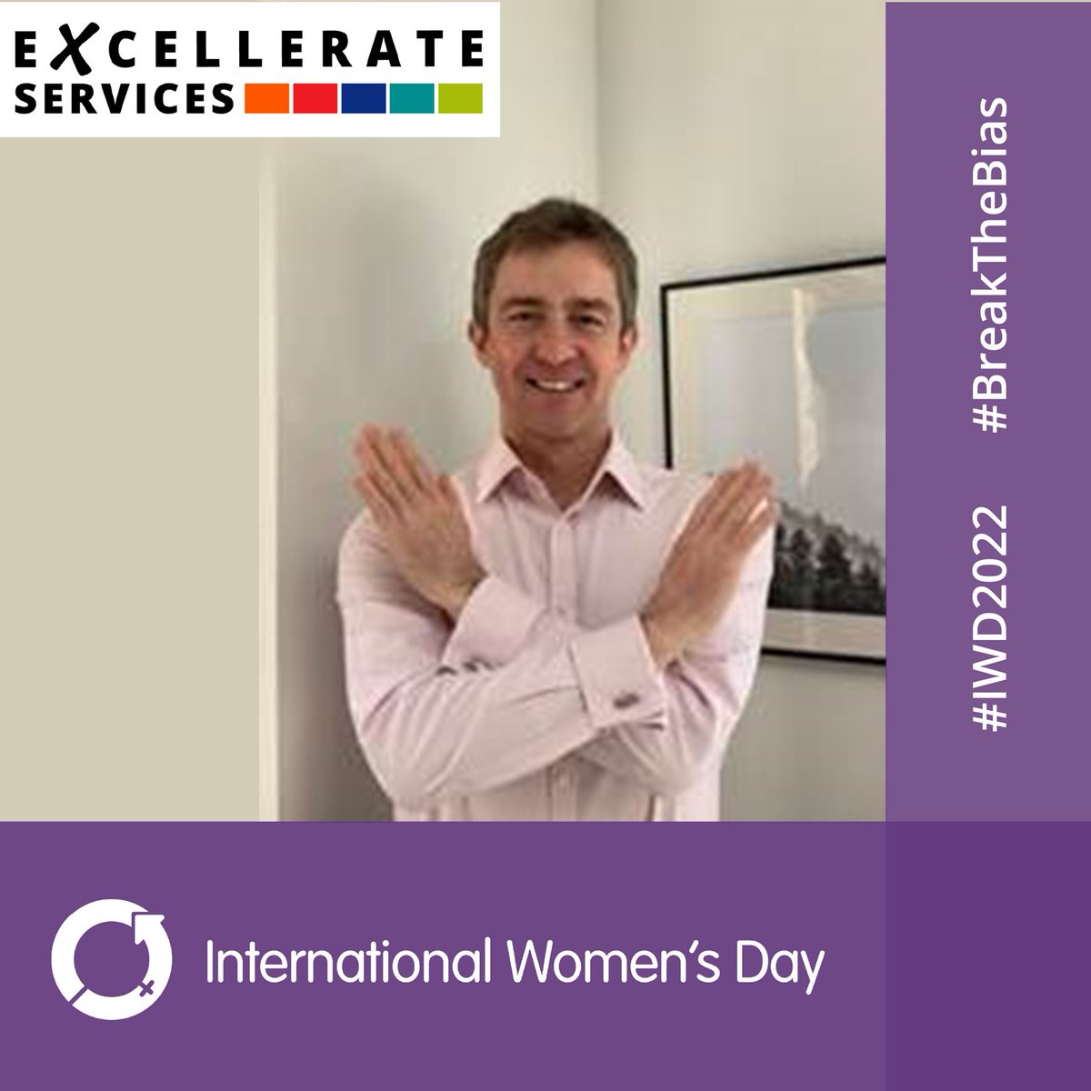 Keith French ESUK CEO “I’m supporting International Women’s Day and proud to lead ESUK’s drive to create a culture that promotes diverse thinking at work and at home - Identify the bias, call it out and champion the change - #breakthebias2022 #breakthebias #internationalwomensday
