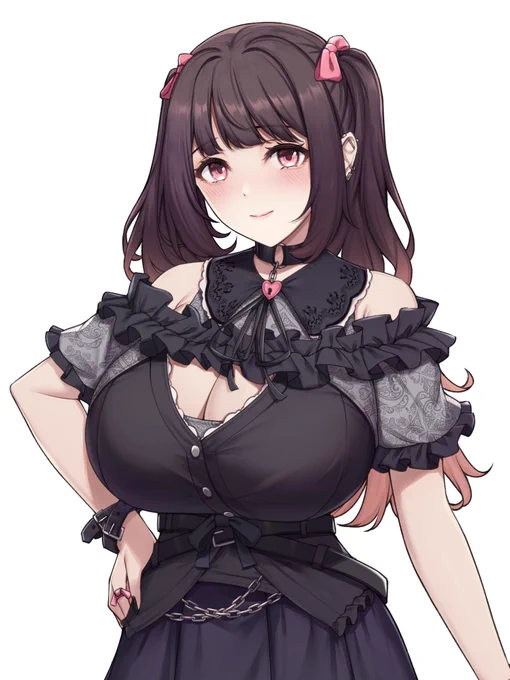 オリキャラの地雷系女子立ち絵❤️
設定資料、差分など今月末で投稿します! 