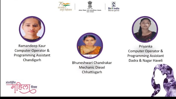IndiaSkillsChd's tweet photo. State Toppers of Government Industrial Training Institute, UT Chandigarh were felicitated by Shri Rajesh Aggarwal IAS, Secretary, Ministry of Skill Development &amp; Entrepreneurship, Government of India.
#BreakTheBias 
@MSDESkillIndia https://t.co/w2W1v6ogkL