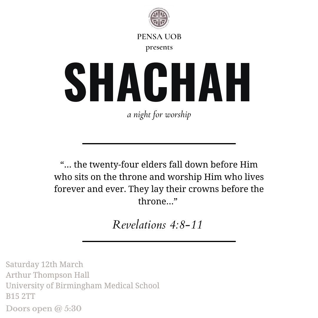 Join us at Shachah, a night for worship. Tickets are available now!