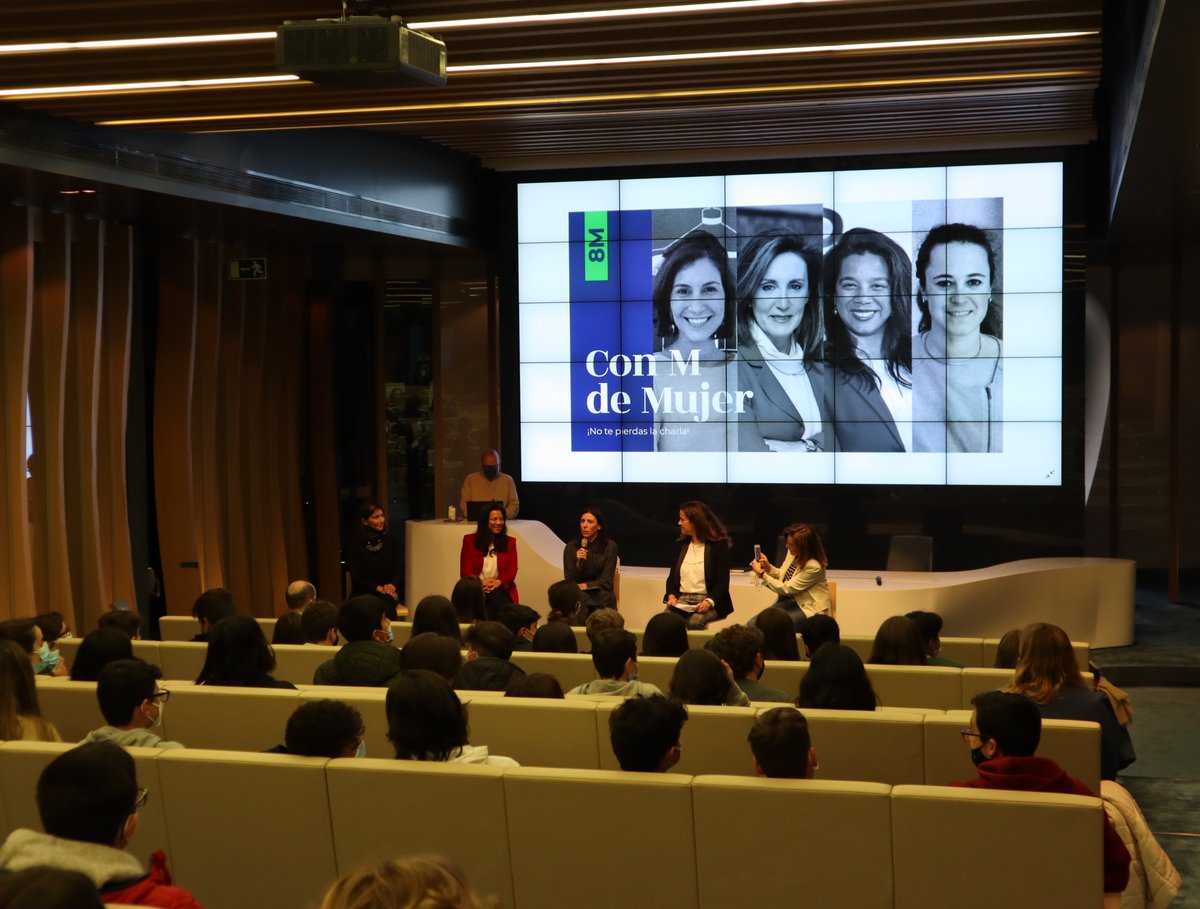 colegiobase's tweet photo. Con motivo del #Diadelamujer, los alumnos de 3º #ESO tuvieron la oportunidad de participar en el encuentro organizado por #MerlinHub, en colaboración con @LOOM_es y @SASsoftware, #ConMdeMujer en el que cuatro mujeres inspiradoras unieron sus voces.
Vídeo:
https://t.co/Q57yDJLOzC https://t.co/SyE5xSNICM