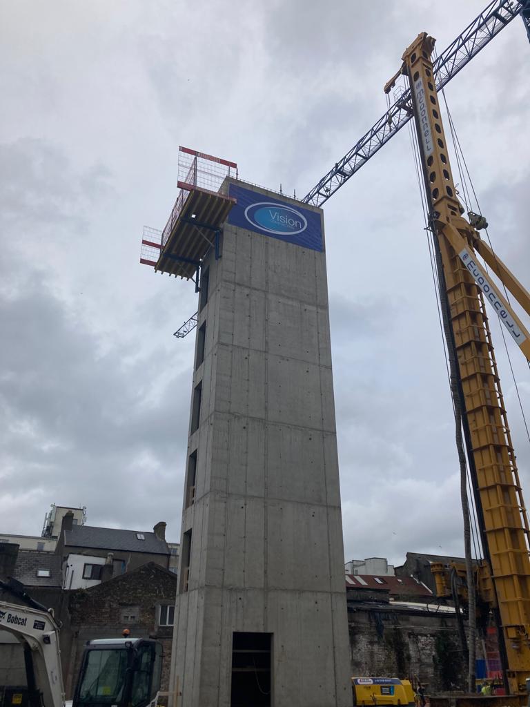 Delighted with progress at North Main Street Student Accommodation project. The 1st core has been completed ahead of schedule, a testament to our site team subcontractors and collaborative relationship with our design team, employer &amp; archaeologist Avril Purcell's team (1 of 2)